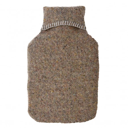 Bouillotte en laine recyclée Tweedmill - Brun clair