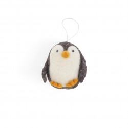 Petit Pingouin en laine à suspendre - AVEVA