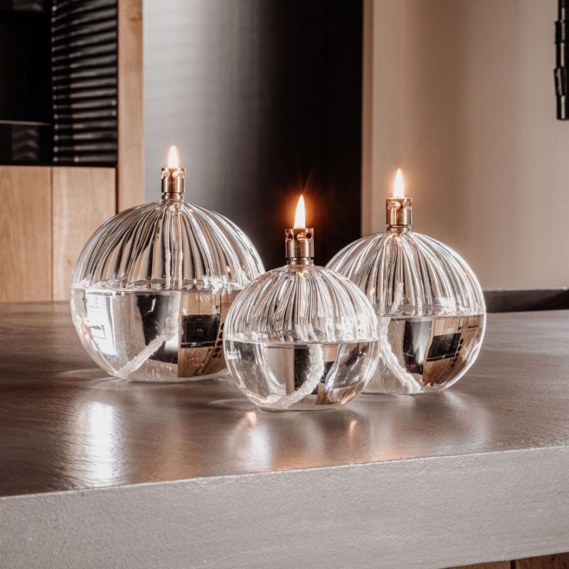 Lampes à huile Rondes cannelées - Periglass