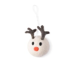 Petit Renne en laine à...