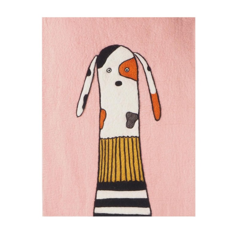 Décoration murale en laine - Chien - AVEVA