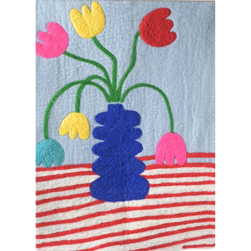 Décoration murale en laine - Tulipes - AVEVA