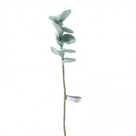 Fleur en laine - Branche Eucalyptus - AVEVA