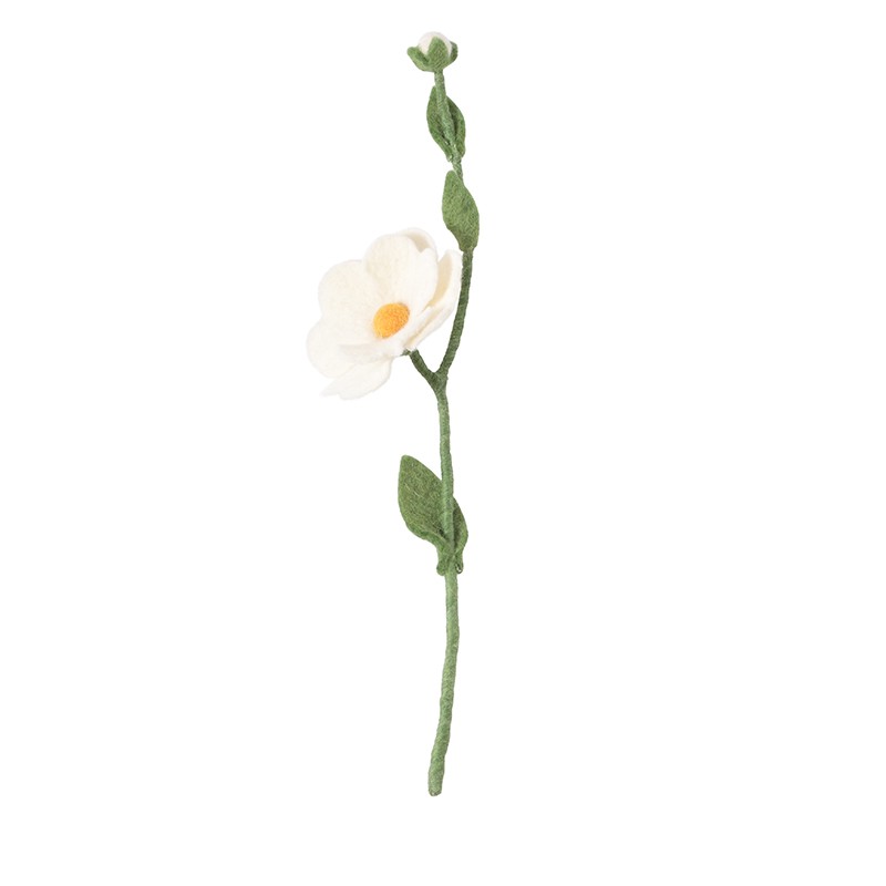 Fleur en laine - Rose sauvage - AVEVA