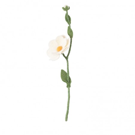 Fleur en laine - Rose sauvage - AVEVA