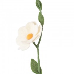 Fleur en laine - Rose sauvage - AVEVA