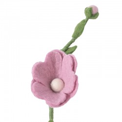 Fleur en laine - Rose sauvage - AVEVA